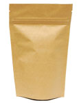 Metallized Natural Kraft Stand Up Pouches