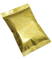 2 oz. Metallized Aroma Flat Pouch - Gold