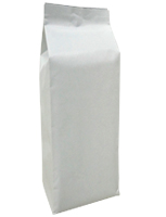 8 oz. White Kraft Foil Gusseted Bags - White Kraft