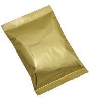 4 oz. Metallized Flat Pouch - Gold