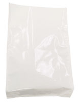 40 lb. Quad Seal Nylon Gusseted Bag - White