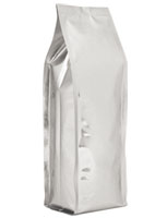 20 lb. Quad Seal Foil Gusseted Bag - Silver